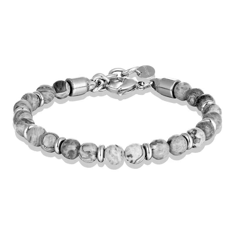 6mm Tiger Eye Beads Strand Bracelets Men Women Charm Stainless steel Chain Colorful Natural Stone Bracelet Male Jewelry Gift New