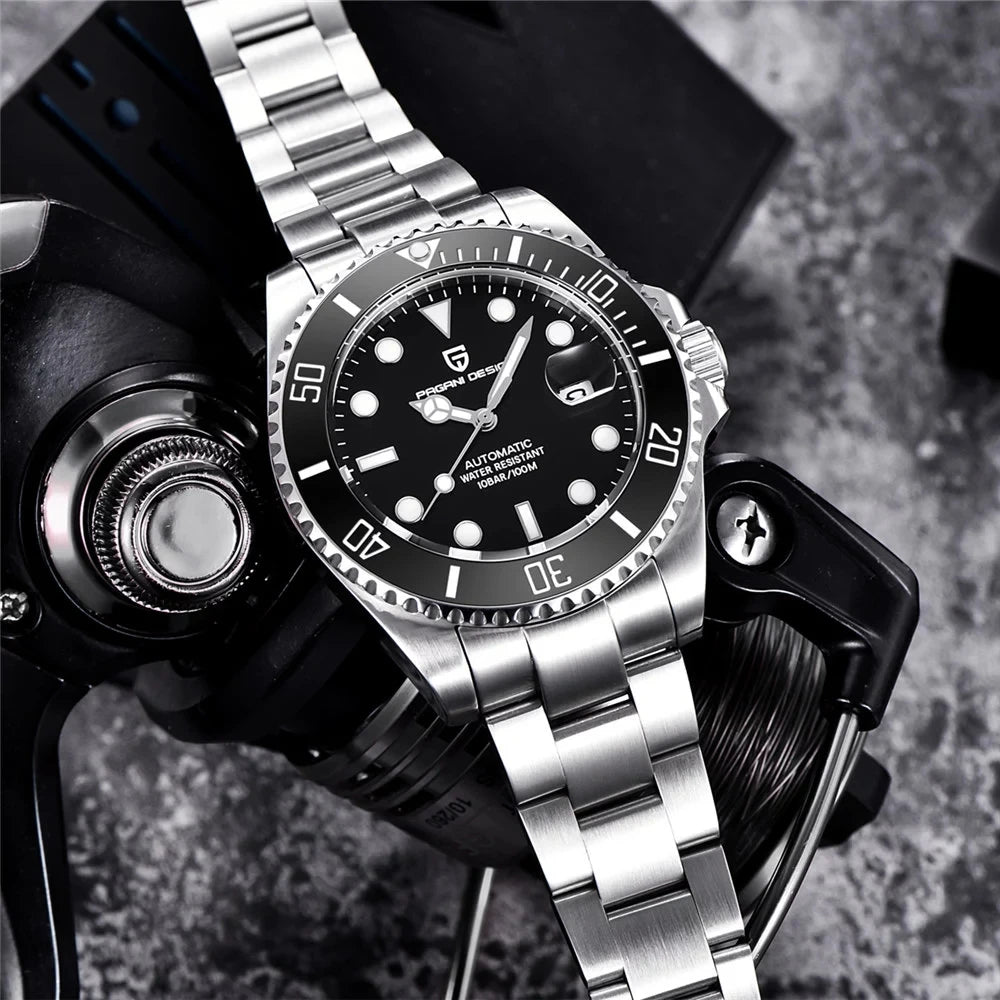 PAGANI DESIGN Automatic Watch Luxury Sapphire Glass Mechanical Wristwatch