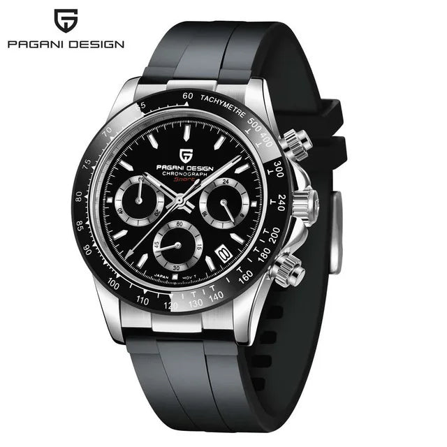 V2 PAGANI DESIGN Men's Quartz Watches  Chronograph Stainless Steel Waterproof Watch Men