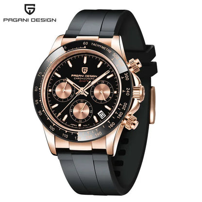 V2 PAGANI DESIGN Men's Quartz Watches  Chronograph Stainless Steel Waterproof Watch Men