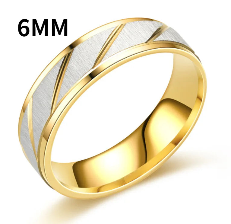 Unique Wave Pattern Couple Rings For Men Women