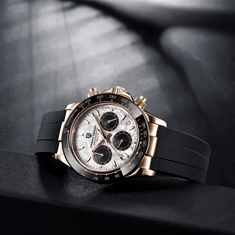 V2 PAGANI DESIGN Men's Quartz Watches  Chronograph Stainless Steel Waterproof Watch Men