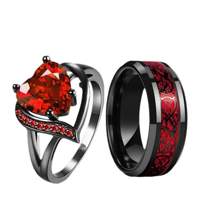 Charm Couple Rings