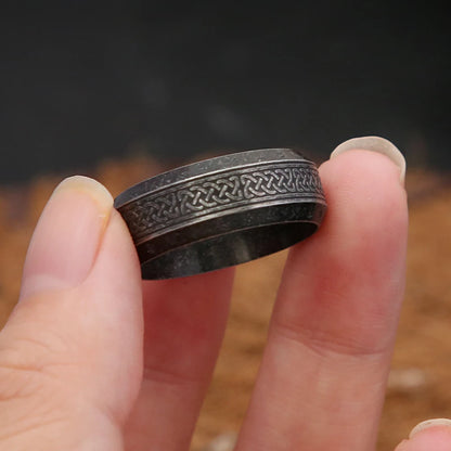 Fashion Vintage Simple Viking Rune Ring for Men Women