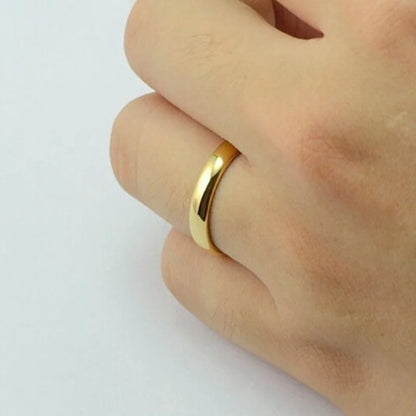 Fashion Luxury Golden Engagement Wedding Ring Couple Ring