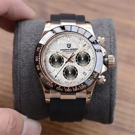 V2 PAGANI DESIGN Men's Quartz Watches  Chronograph Stainless Steel Waterproof Watch Men