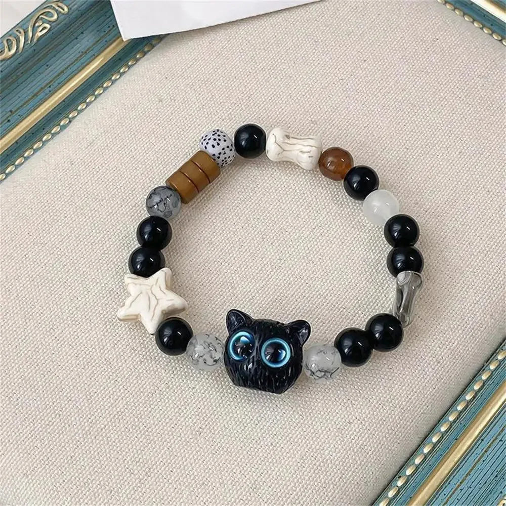Matching Bracelets Couples Women Men Luminous Cute Cat Friendship Bracelete