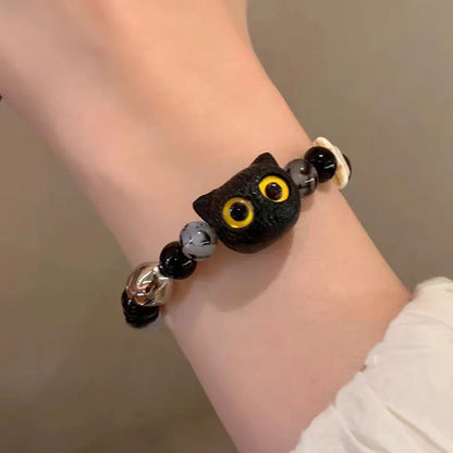 Matching Bracelets Couples Women Men Luminous Cute Cat Friendship Bracelete