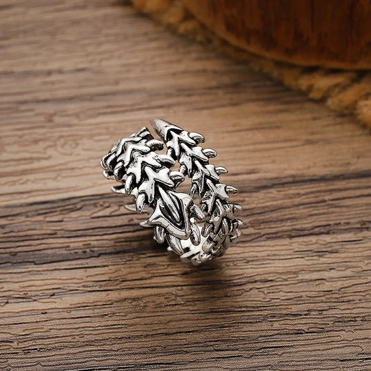 Vintage Gothic Keel Spine Rings For Women Men