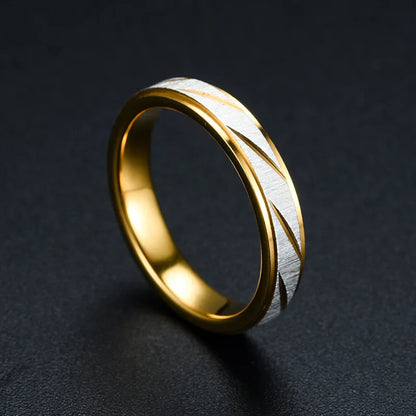 Unique Wave Pattern Couple Rings For Men Women