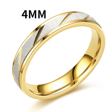 Unique Wave Pattern Couple Rings For Men Women