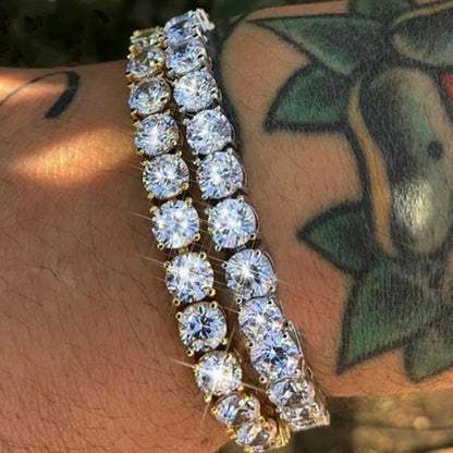 Silver Color 2.5/3/4/5mm Zircon Tennis Bracelet For Women Men