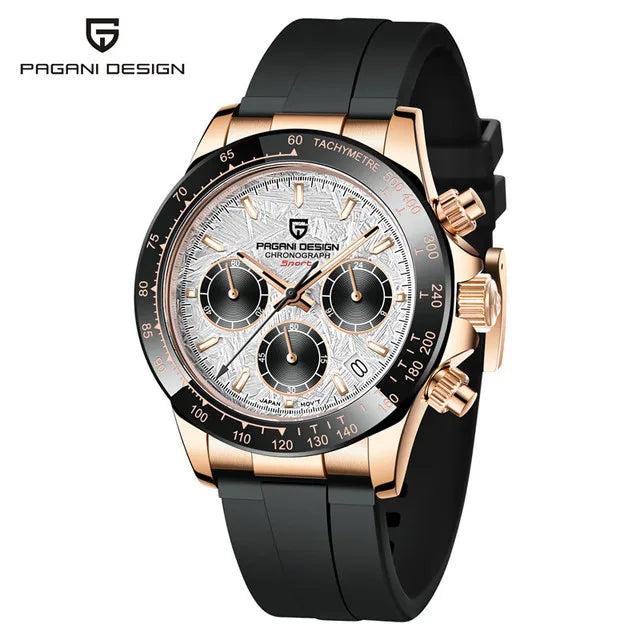 V2 PAGANI DESIGN Men's Quartz Watches  Chronograph Stainless Steel Waterproof Watch Men